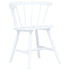 Maison Madeleine -  5 Piece Dining Set Solid Rubber Wood White